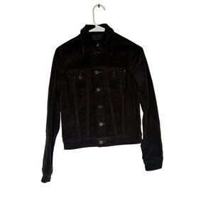 Adriano Goldschmied Corduroy Jacket Women's Size Small in Brown New Without Tags